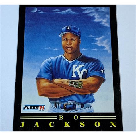 Fleer Provision Insert Bo Jackson Bionic Bo Card Iconic Card Of