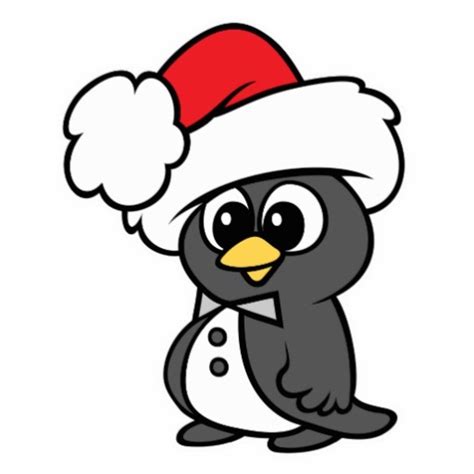 Cute Cartoon Christmas Penguins N2 Free Image Download