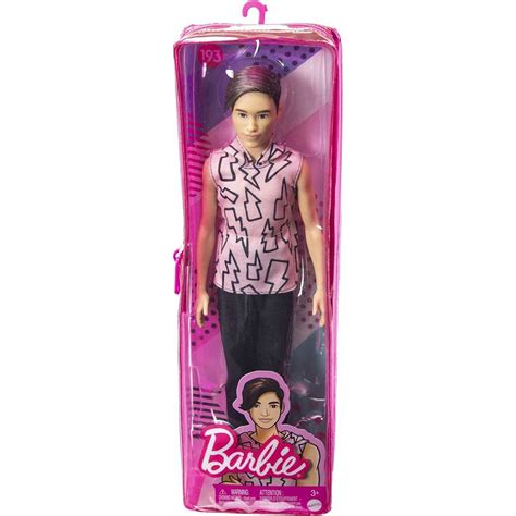 Mattel Barbie Ken Fashionistas Doll 193 Slender Rooted Brown Hair