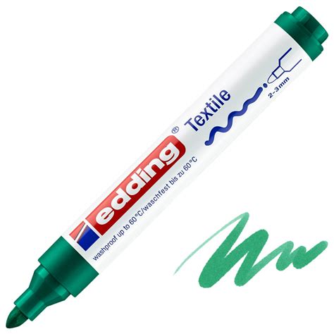 Departments Edding Textile Marker Mm Green