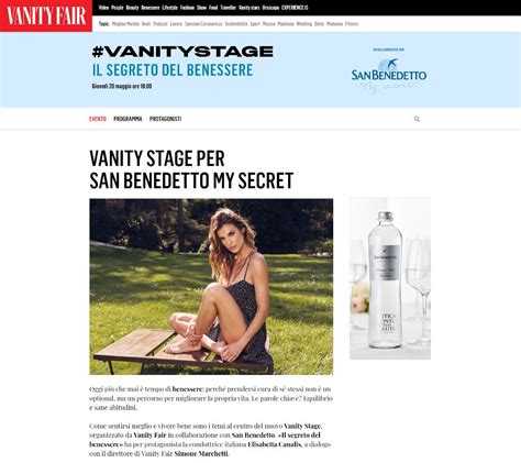 Il Segreto Del Benessere Il Nuovo Vanity Stage Con Elisabetta