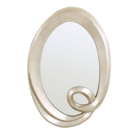 RV Astley Large Champagne Gold Oval Swirl Frame Mirror Framed Mirror