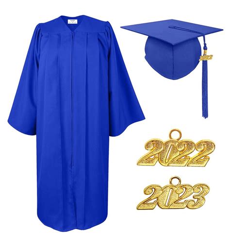 Herrenbek Matte Graduation Cap And Gown 2024 Tassel Adults Set For High