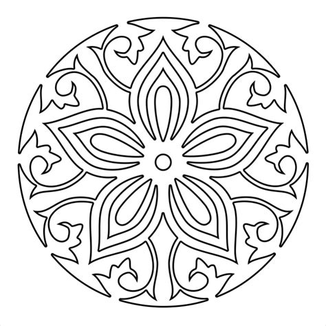 Free 21 Mandala Coloring Pages In Ai