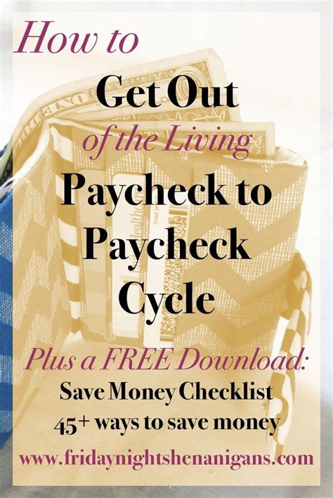 How To Stop Living Paycheck To Paycheck Saving Money Budgeting Money