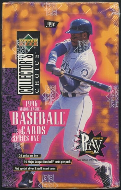 1996 Upper Deck Collectors Choice Series 1 Baseball Prepriced Box Da