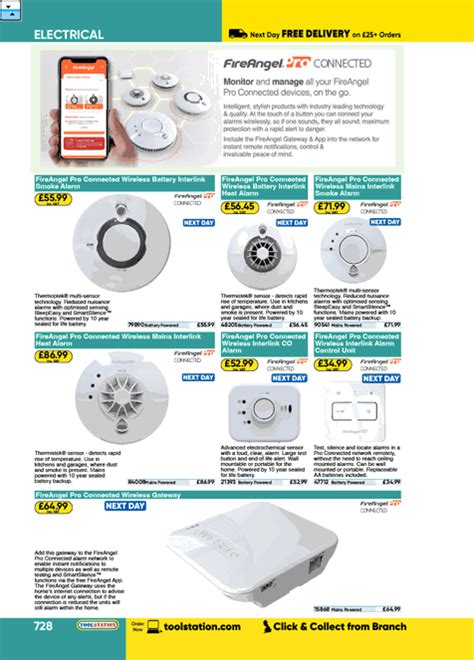 Fireangel Pro Connected Wireless Battery Interlink Smoke Alarm Battery