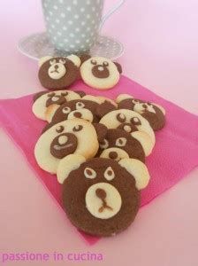 BISCOTTI ORSETTO DI PASTA FROLLA MERENDA PER BAMBINI