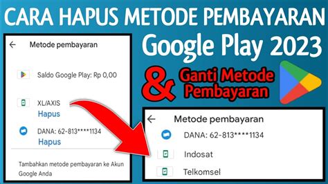 Cara Hapus Dan Ganti Metode Pembayaran Google Play 2023 YouTube