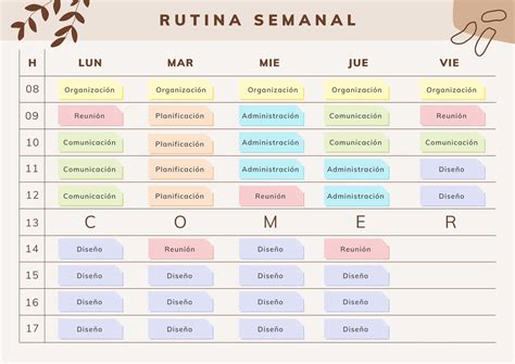 Cronograma Semanal