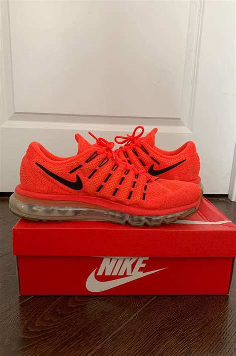 Nike Air Max Neon Orangish Red 10 5 Mens Nike Fashion Sneakers Nike