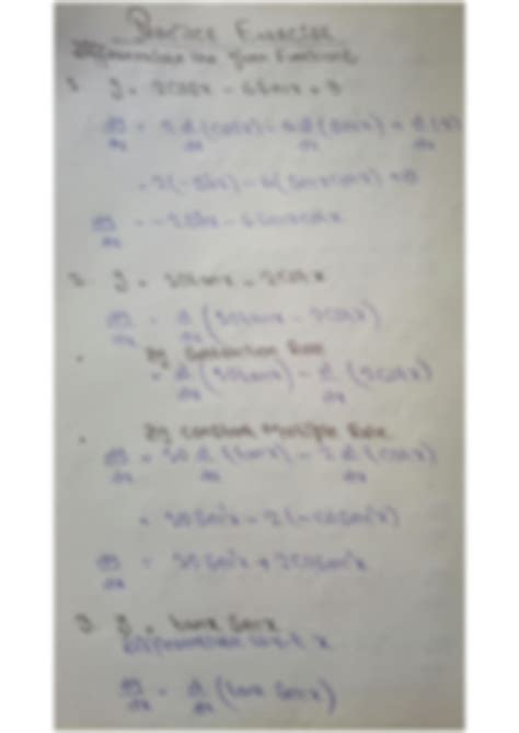 Solution Derivative Of Trignometric Functions Studypool