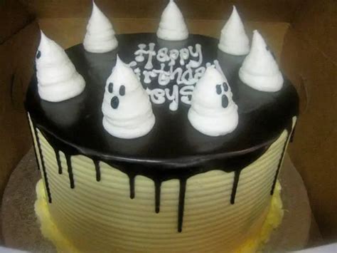 Ghost birthday cake