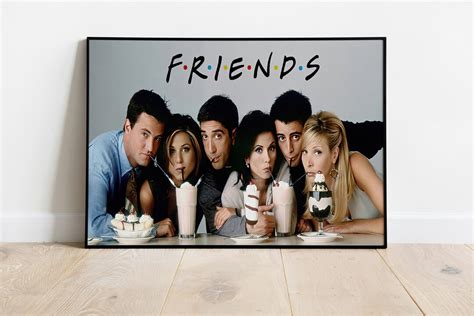 Friends Tv Show Poster Tv Poster Canvas Wall Art Framed Print