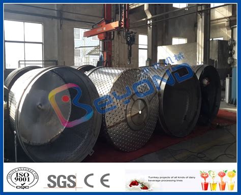 Insulation Coil Type Miller Jacket Stainless Steel Tanks Energy Saving