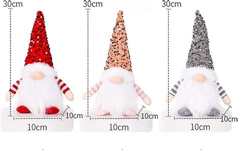 Pc Gnome De Noel Lumineux Lutin Farceur De Noel En Peluche Lutin De