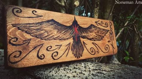 Raven Wood Carving Etsy Wood Carving Wood Carving Art Carving