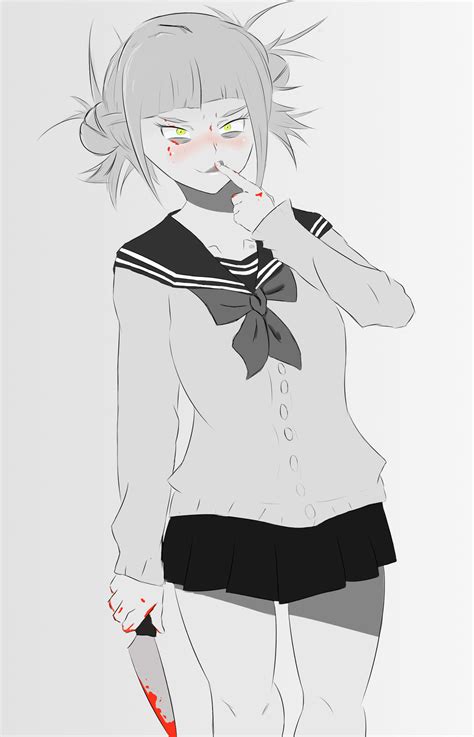 Himiko Toga Black And White By Kizappoi On Deviantart