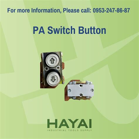 PA Switch Button, Commercial & Industrial, Construction Tools ...