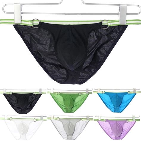SEXY MENS LOW Rise Briefs Bulge Pouch Bikini Thong Underwear Tanga