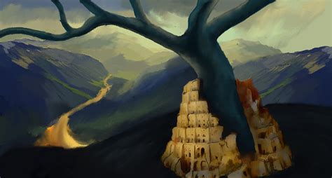 Tower of Babel Digital Painting on Behance