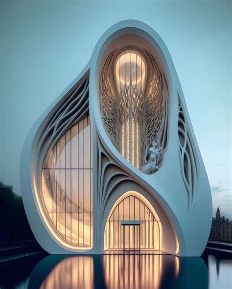 Future Nouveau Ai Generated House Designs Architecture Photography