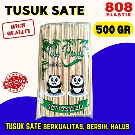 Jual Tusuk Sate Panda Gram Tusuk Lidi Bambu Panjang Cm Tusuk