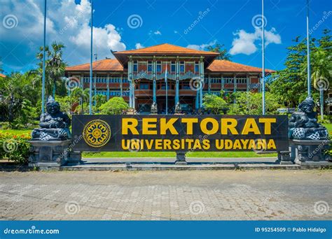 Bali Indonesia March 08 2017 Centre Building Of Universitas