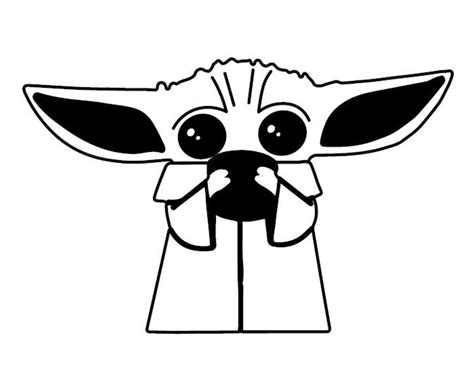 Baby Yoda Svg Star Wars Svg Png Dxf Files Kids T Shirt Design Svg