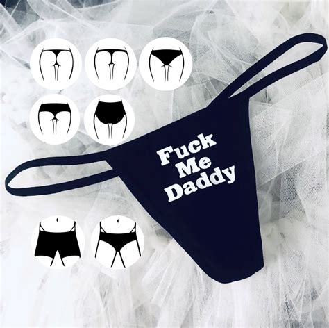 Fuck Me Daddy Custom G String Thong Hipster Boy Short High Waist Boxers Briefs Adult