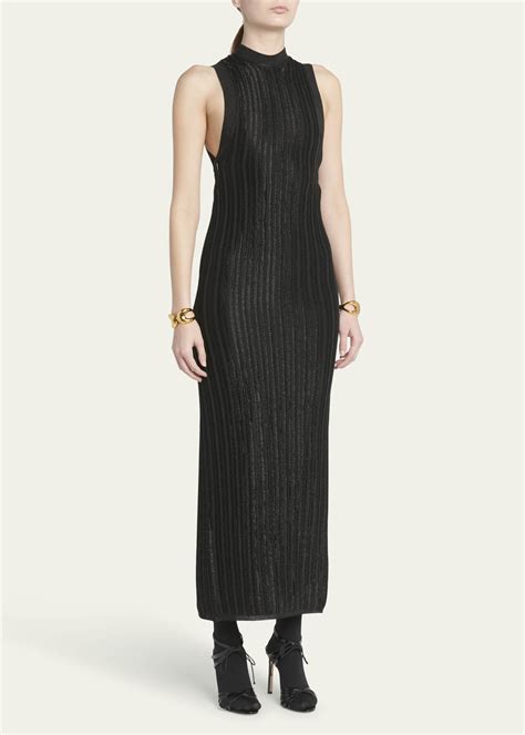 Tom Ford Lurex Ribbed Knit Midi Dress Bergdorf Goodman