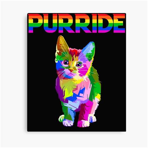 Gay Pride Cat Kitten Shirts For Women Men Purride Lgbt Cat T