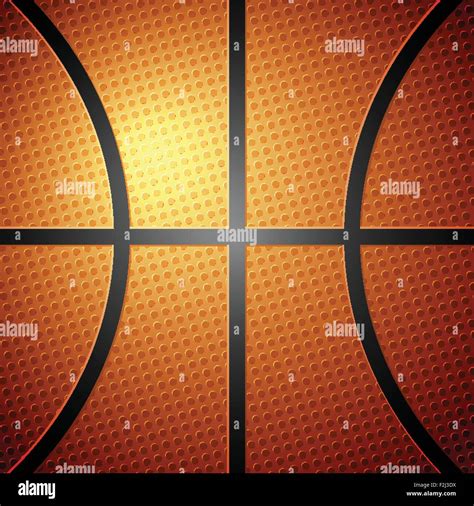 Basketball Ball Detail Leather Texture Background Vector Illustration