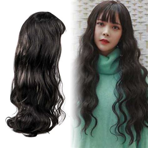 Jual FYNHA Wig Rambut Palsu Model Wavy 65cm HB 004 Jakmall