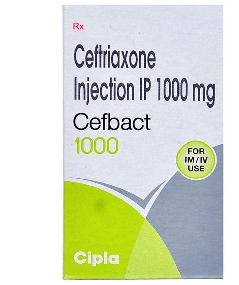 Cefbact Ceftriaxone 1000 Mg Injection 1 Gm At Rs 110 Vial In Nagpur