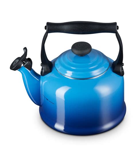 Le Creuset Blue Enamel Traditional Kettle Harrods UK