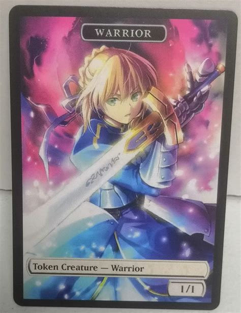 Mtg Warrior 11 Double Sided Token Alternative Art Edh Commander Cube