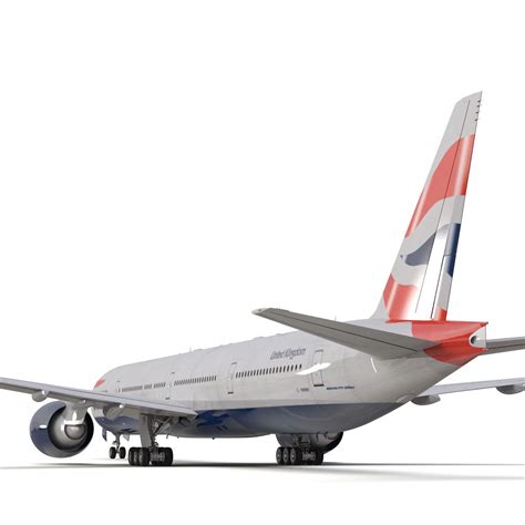 Modelo 3d Boeing 777 300er British Airways Modelo 3d 129 3ds C4d Fbx Ma Obj Max Free3d