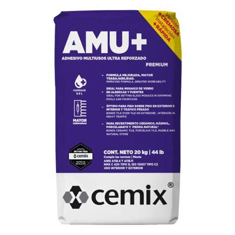 Cemix Amu 20 Kg The Home Depot México