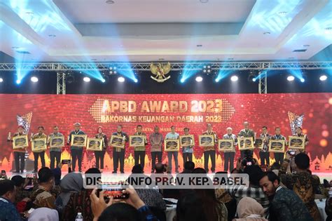 Pemprov Kep Bangka Belitung Sabet Penghargaan APBD Award 2023 Dari