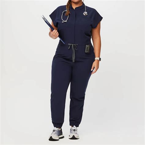 Stylish Women Hospital Security Uniform Navy Blue Color New Style Plus