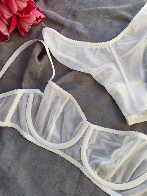 Bridal Lingerie Set White Balconette Bridal Lingerie Lingerie For