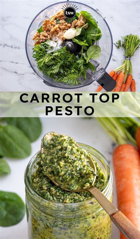 Easy Carrot Top Pesto Recipe The Schmidty Wife Pesto Recipe Pesto With Walnuts Recipes Pesto