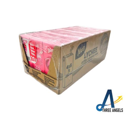 Yeos Lychee Packet Drink 250ml X 24 Three Angels Trading