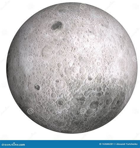 Dark Side of the Moon Isolated Stock Illustration - Illustration of hemisphere, lunar: 163686281