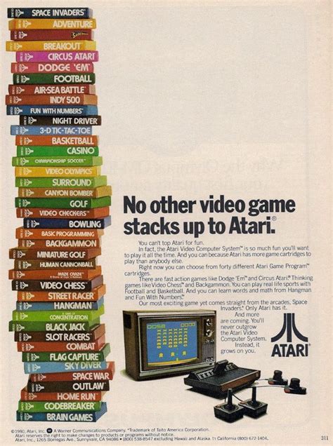 Here Is An Awesome Original 1980 Advertisement For The Atari Video