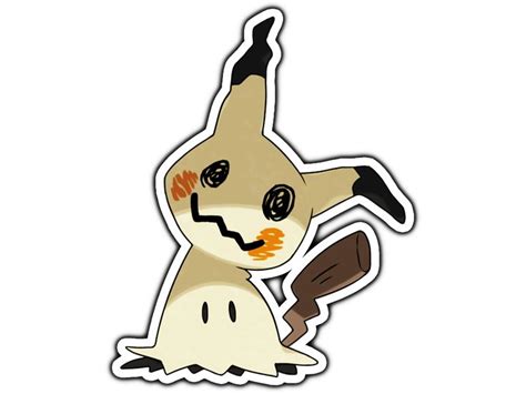 Mimikyu Sticker Water Proof Weather Proof Vinyl Sticker Decal Gifts