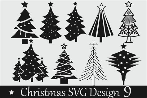 Christmas Tree Svg Bundle Design Graphic By Ar Brand · Creative Fabrica