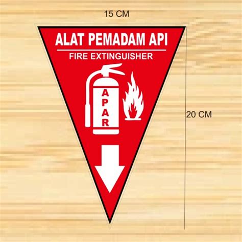 Jual STIKER ALAT PEMADAM API RINGAN APAR Shopee Indonesia