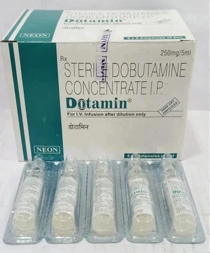 Dotamin 250mg 5ml Dobutamine Injections At Rs 3042vial Dobutamine